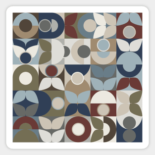 Geometric Retro Vintage Abstract Pattern Woodland Sticker